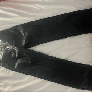 Aritzia Black Leather Pants (Melina)